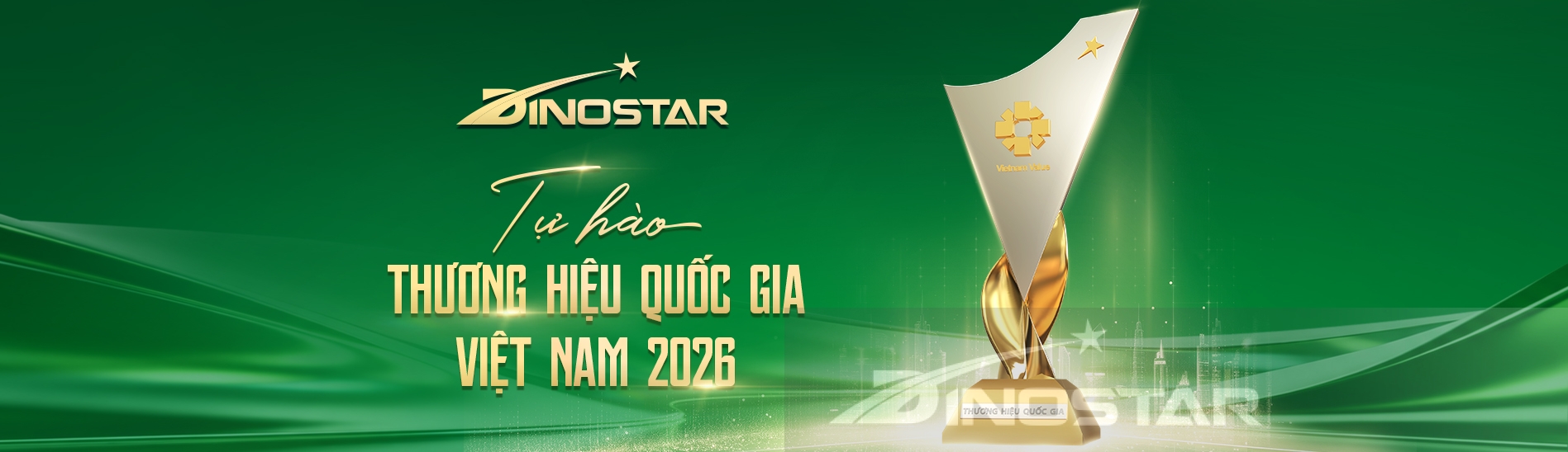 Nhôm Dinostar đạt Thương hiệu Quốc gia 2026