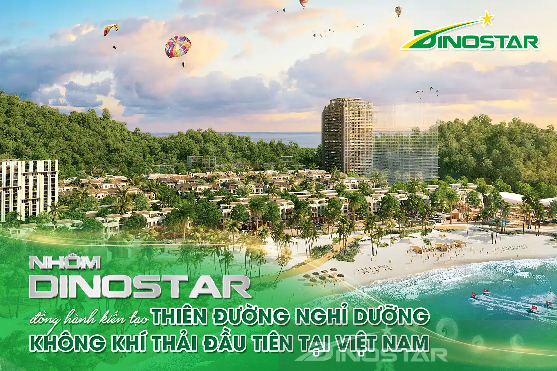 Nhôm Dinostar đồng hành kiến tạo “thiên đường nghỉ dưỡng không khí thải” đầu tiên tại Việt Nam