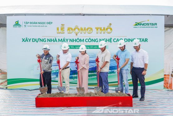 Groundbreaking ceremony for the Dinostar high-quality aluminium plant project