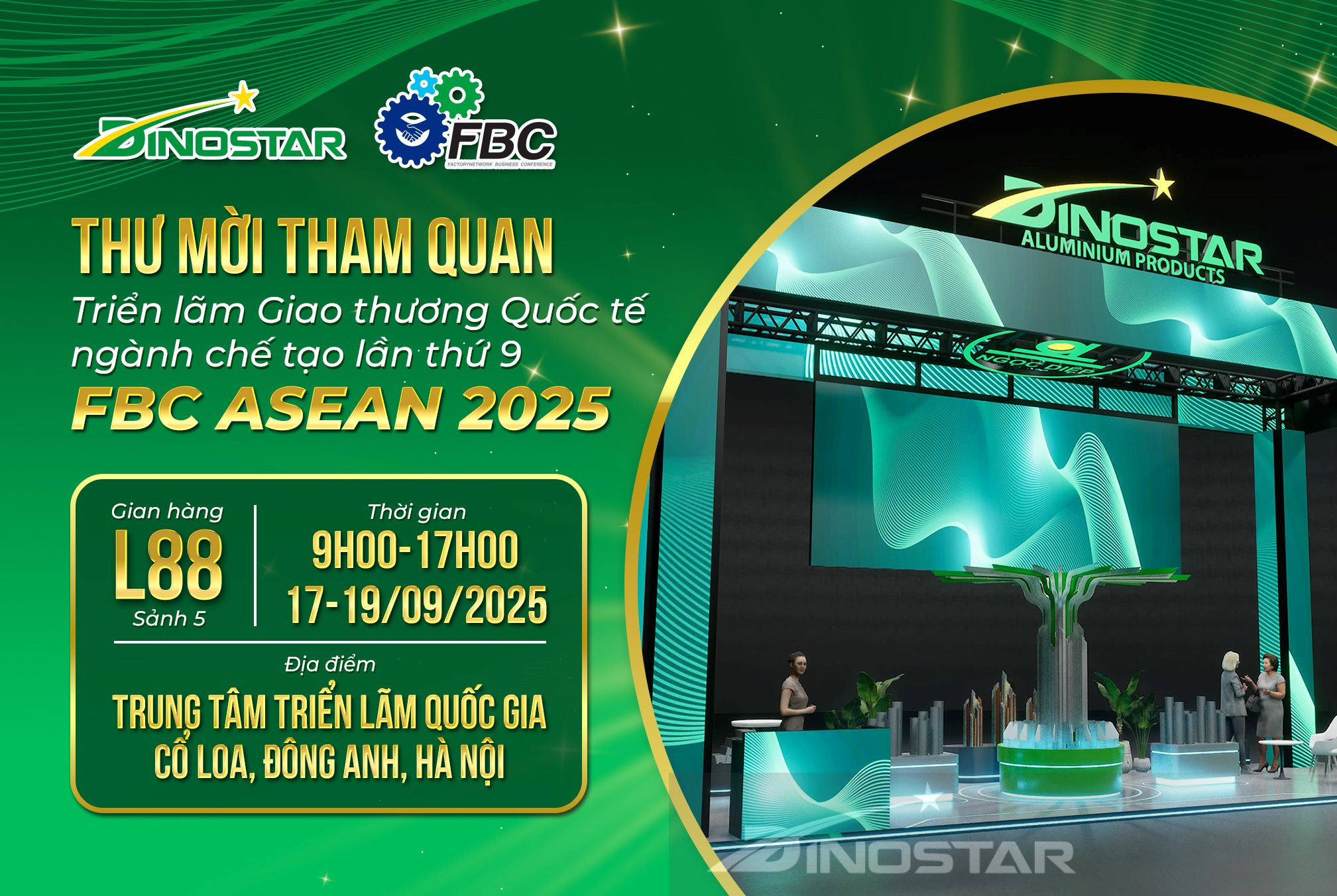 Invitation to visit Dinostar Aluminum at FBC ASEAN 2025