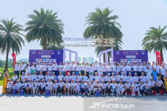 Nhôm DINOSTAR hân hạnh là nhà tài trợ vàng thường niên của giải Golf ngành Nhôm – Kính – Cửa toàn quốc 2025