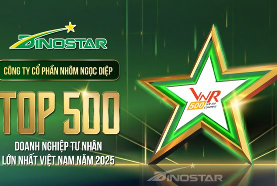 Nhôm DINOSTAR bứt tốc toàn diện – Thăng 43 hạng trong Top 500 doanh nghiệp tư nhân lớn nhất Việt Nam 2025