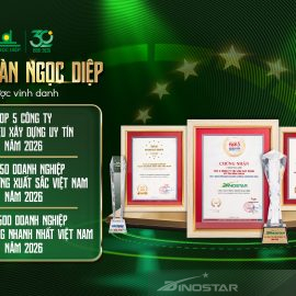TẬP ĐOÀN NGỌC DIỆP TIẾP TỤC KHẲNG ĐỊNH VỊ THẾ TRONG TOP 50 DOANH NGHIỆP TĂNG TRƯỞNG XUẤT SẮC VIỆT NAM 2026