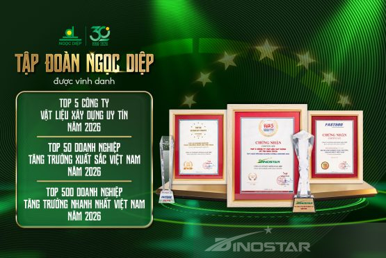 TẬP ĐOÀN NGỌC DIỆP TIẾP TỤC KHẲNG ĐỊNH VỊ THẾ TRONG TOP 50 DOANH NGHIỆP TĂNG TRƯỞNG XUẤT SẮC VIỆT NAM 2026